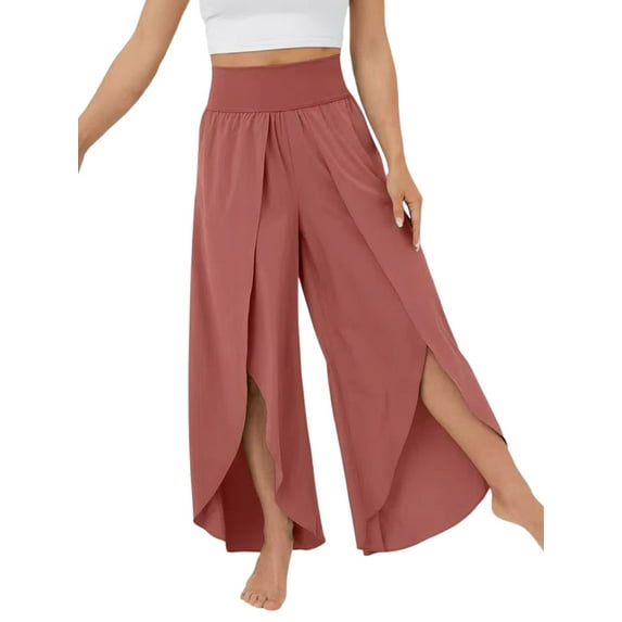 Enwejyy Womens Summer Casual Pant Solid Elastic Waist Athletic Fit Sweatpants