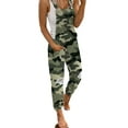 thumbnail image 1 of Enwejyy Womens Summer Overalls Hole Denim Cargo Pants Pockets Sleeveless Casual Jumpsuit Plus Size S-5XL, 1 of 2