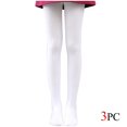 thumbnail image 1 of EnxRiUER 3 Pairs Opaque Tights for Women Solid Color Soft Stretch Pantyhose Dance Daily Footed Leggings, 1 of 6