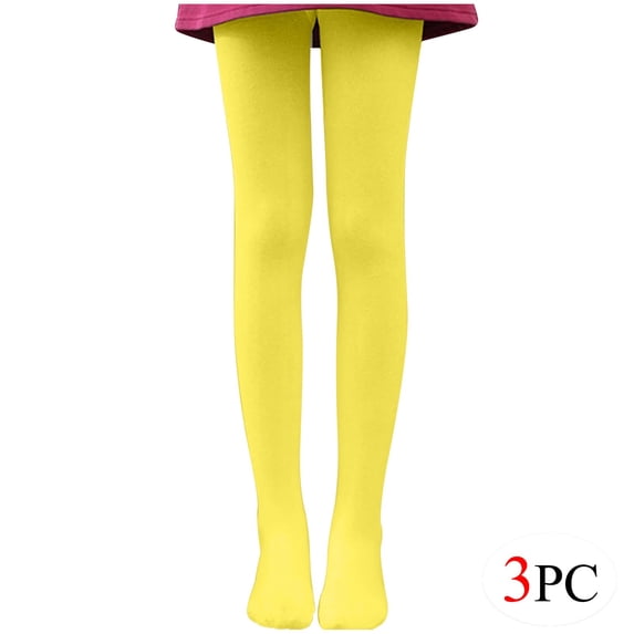 EnxRiUER 3 Pairs Opaque Tights for Women Solid Color Soft Stretch Pantyhose Dance Daily Footed Leggings