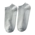 thumbnail image 1 of EnxRiUER Non Slip Grip Socks for Women Solid Color Yoga Workout Grippy Socks Daily Crew Socks, 1 of 7