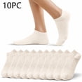 thumbnail image 1 of EnxRiUER Women 10 Pairs Ankle Socks Classic Solid Color Low Cut Socks Running Daily Crew Socks, 1 of 8