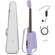 Enya Acoustic Electric Carbon Fiber Travel Guitar NEXG SE Smart Guitarra for Adults with 30W Wireless Speaker, Thickened Gig Bag, Wireless Headset Mic, Charging Cable, and Adjusting Wrench 39 Inch