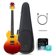 Enya Electric Guitar Nova Go Sonic Smart Electric Carbon Fiber Guitarra with 10W Wireless Speaker, Onboard Presets, Charging Cable, Adjusting Wrench, and Gig Bag