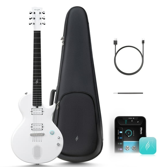 Enya Electric Guitar Nova Go Sonic Smart Electric Carbon Fiber Guitarra with 10W Wireless Speaker, Onboard Presets, Charging Cable, Adjusting Wrench, and Gig Bag