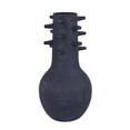 thumbnail image 1 of Enya Flower Vase, 3D Spiked Accent Narrow Neck, Black Ceramic, 18 Inch, 1 of 7