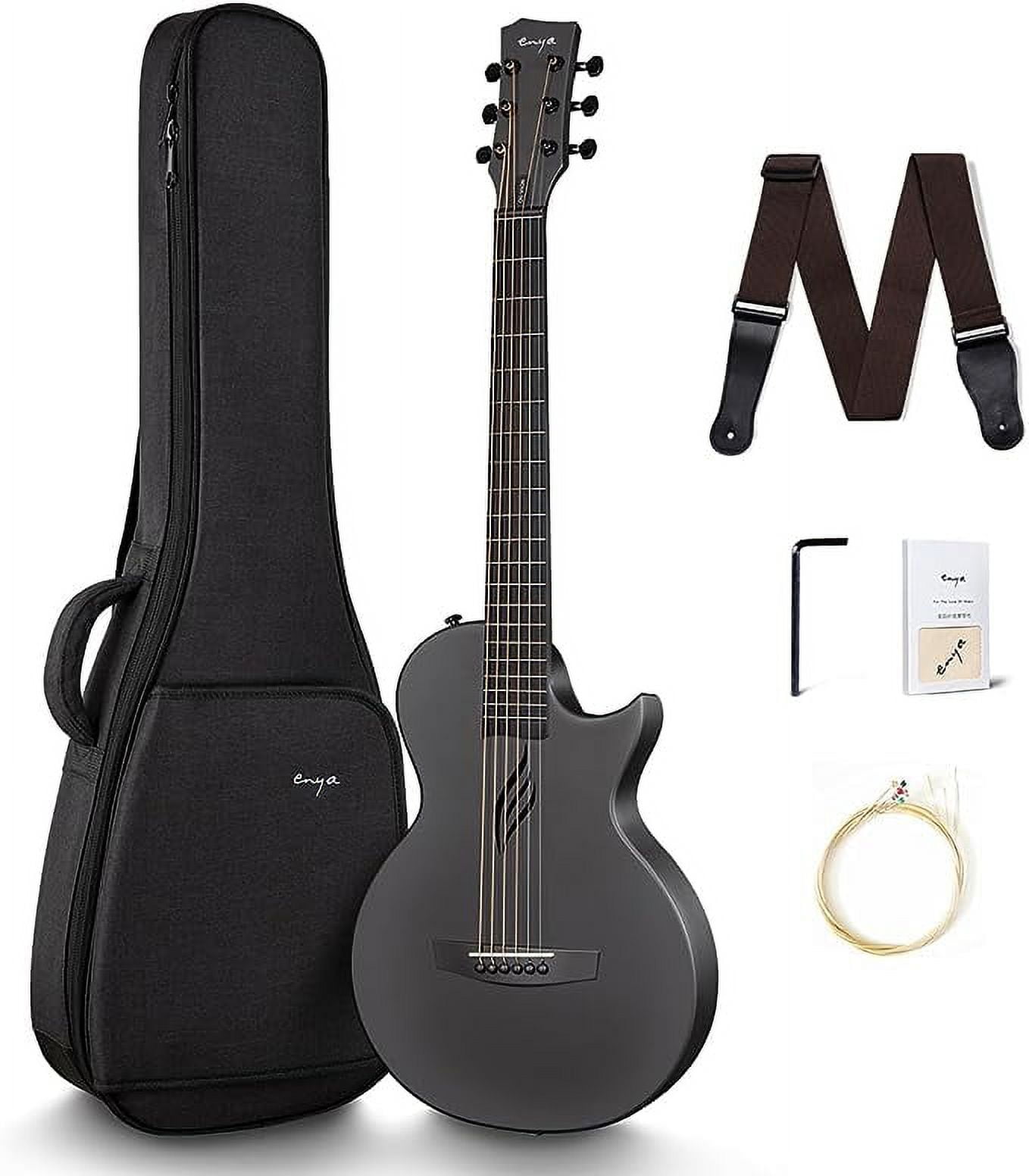 Enya Nova Go 1/2 Size Carbon Fiber Acoustic Guitar, Travel