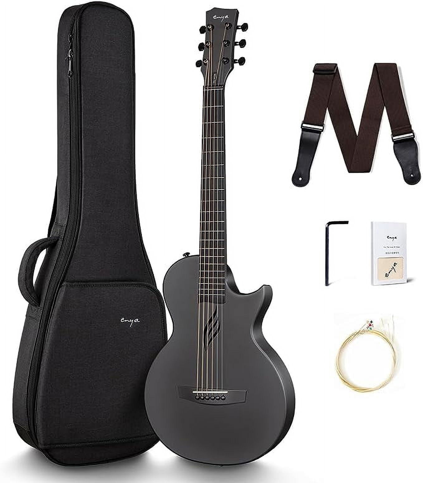 Enya Musical 35 in Acoustic Guitar, Black