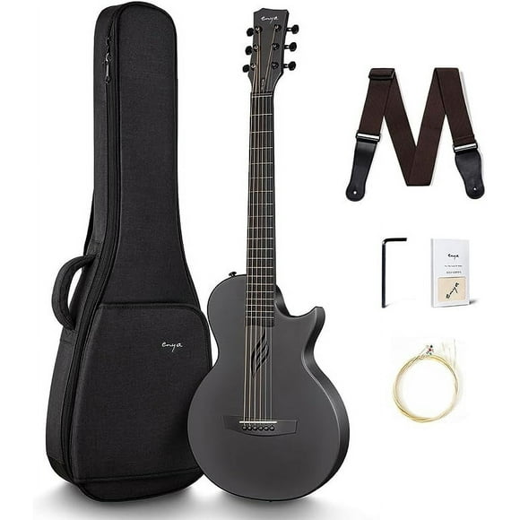 Enya Musical 35 in Acoustic Guitar, Black
