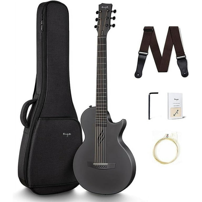 Enya Nova Go 1/2 Size Carbon Fiber Acoustic Guitar, Travel
