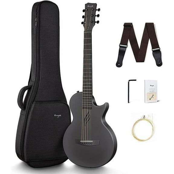 Enya Musical 35 in Acoustic Guitar, Black
