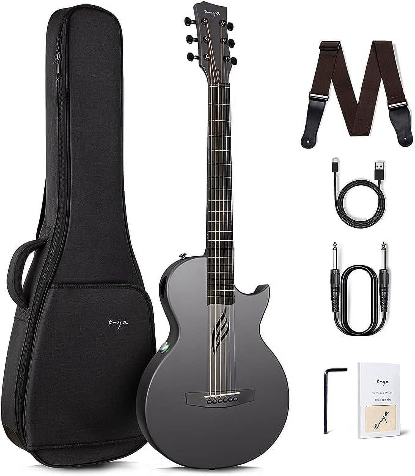 Enya NOVA Go SP1 Carbon Fiber Acoustic Electric Guitar, 35