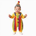 thumbnail image 1 of Enyan Baby Boy Halloween Ouftits Halloween Clown Outfits Infant Newborn Funny Jumpsuits Dress Up with Clown Hat(Yellow,3-6 Months), 1 of 4