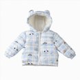 thumbnail image 1 of Enyan Baby Winter Puffer Jacket Toddler Boys Girls Bear Ears Hooded Zipper Up Outerwear Coats, 1 of 8