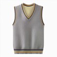 thumbnail image 1 of Enyan Boys Girls Sweater Vests School Uniform Vest Sleeveless V Neck Knit Pullover Tops for Kids Toddler, 1 of 4