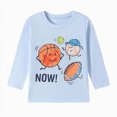 thumbnail image 1 of Enyan Boys Graphic Tees Soft Crewneck Long Sleeve Trendy Cartoon Print Toddler Kid Boy Fall Winter Clothes(4 Years), 1 of 8