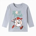 thumbnail image 1 of Enyan Boys Graphic Tees Soft Crewneck Long Sleeve Trendy Cartoon Print Toddler Kid Boy Fall Winter Clothes(5 Years), 1 of 8