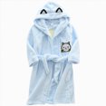 thumbnail image 1 of Enyan Girls Bathrobe Toddler Soft Fleece Plush Hooded Bathrobes Sleepwear For Kids Girl(13-14 Years), 1 of 6