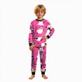 thumbnail image 1 of Enyan Halloween Girls Pajamas 2 Piece Cute Pumpkin/Ghost Print Pajama Long Sleeve Kid Pjs Set Girls Pajama Sets(5-6 Years), 1 of 7