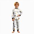 thumbnail image 1 of Enyan Halloween Pajamas Girls 2 Piece Cute Pumpkin/Ghost Print Pajama Long Sleeve Kid Pjs Set Girl Pajamas(3-4 Years), 1 of 7