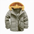 thumbnail image 1 of Enyan Kid Boy Winter Puffer Jacket with Hood Toddler Little Boys Cozy Windproof Zip Up Casual Coat for Outdoors School, 1 of 3
