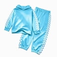thumbnail image 1 of Enyan Kids 2 Piece Outfits Girls Crop Tops Hoodies Long Sleeve Fashion Sweatshirts and Sweatpants,9-10 Years, 1 of 7