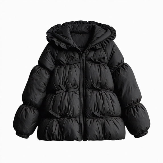 Enyan Kids Winter Coat Girls Puffer Jacket Little Girl Fall Warm Dress Waterproof Coats for Outerwear Activewear