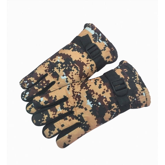Enyan Kids Winter Gloves Toddler Thicken Cozy Gloves Windproof Mitten Unisex Boy Girl Full Finger Gloves