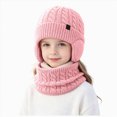 thumbnail image 1 of Enyan Kids Winter Hat Unisex Boys Girls Warm Thick Fleece Lined Knit Beanie with Earflaps, 1 of 4