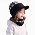 thumbnail image 1 of Enyan Kids Winter Hats Girls Knit Beanie Visor Cap Thick Warm Beanies with Brim for Little Toddler Girl, 1 of 7