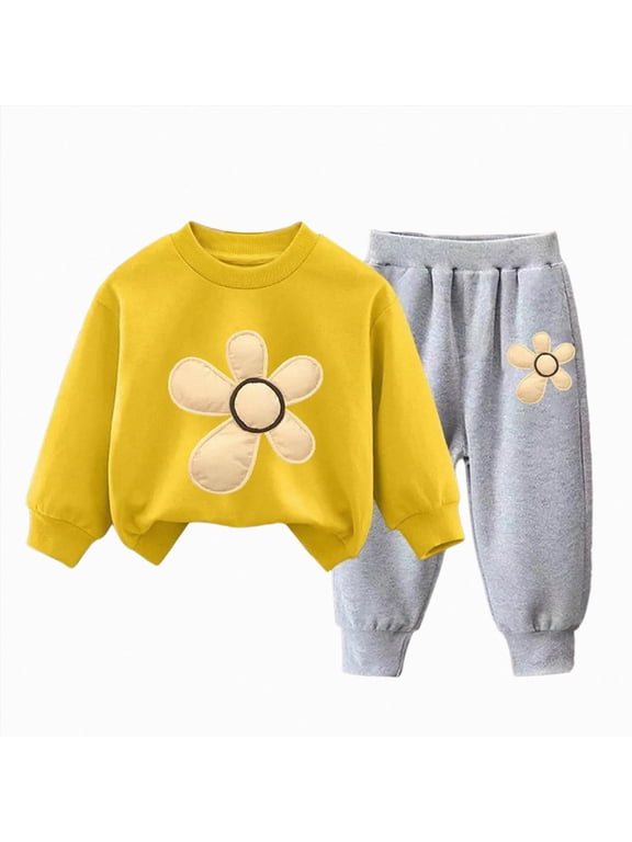 Toddler Girl Outfits 3T 4T 5T 6T 7T Girls Clothes Fall Winter Long Sleeve Shirt Top+Pants Set