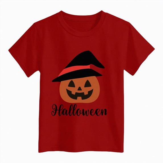 Enyan Toddler Halloween Shirts Boys Pumpkin Face Tshirts Kids Fall Spooky Season Short Sleeve Graphic Tee Tops