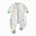 thumbnail image 1 of Enyan Toddler Sleep Sack with Legs, Winter Wearable Blanket, Cozy Cotton Walker Sleep Sack for Boys & Girls(Light Blue,6-12 Months), 1 of 4