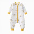 thumbnail image 1 of Enyan Toddler Sleep Sack with Legs, Winter Wearable Blanket, Cozy Cotton Walker Sleep Sack for Boys & Girls(Yellow,5-6 Years), 1 of 4