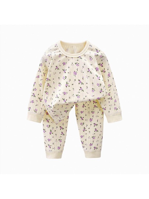 Unisex Footless Baby Sleepers Pajamas Toddler Boys or Girls Long Sleeve Soft Cotton Pjs Loungewear Nightwear Set(4-5 Years)