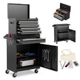 thumbnail image 1 of Enyopro 5-Drawer Rolling Tool Chest, Sliding Metal Drawer Tool Storage Cabinet, Tool Box with Brake Wheels, Black Detachable Tool Cart /w Tool Bag , Black, 1 of 8