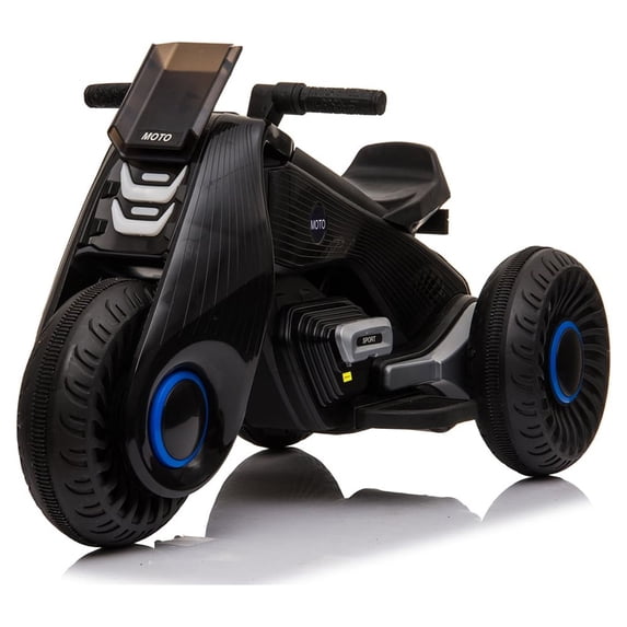 Enyopro Black 6 V Motorcycle Powered Ride-On with Double Drive Motocross