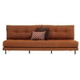 thumbnail image 1 of Enza Home Arte 2-Seater Polyester Fabric Sofa Module in Orange, 1 of 1