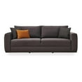 thumbnail image 1 of Enza Home Carino 3-Seater Fabric & Wood Sofa Bed in Dark Gray, 1 of 7