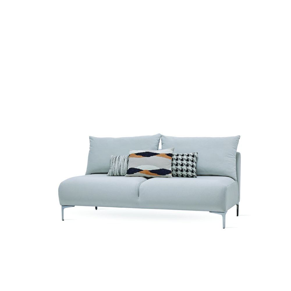 Enza Home Mayfair 2-Seater Polyester Fabric Sofa Module in Enza Home Mayfair 2-Seater Polyester Fabric Sofa Module in