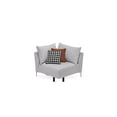 thumbnail image 1 of Enza Home Mayfair Wood/Polyester Fabric Corner Sofa Module in Off White, 1 of 9