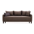 thumbnail image 1 of Enza Home Smart 3-Seater Fabric & Wood Sofa Bed in Brown and Blue, 1 of 7
