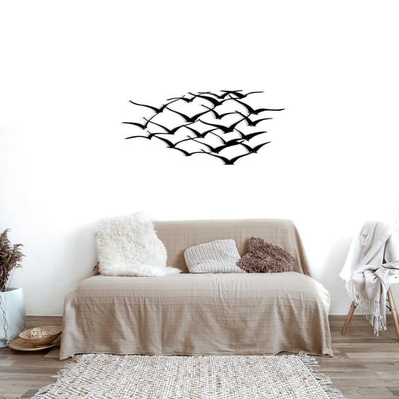 Enzo - Black - Serene - Decorative Metal Wall Accessory