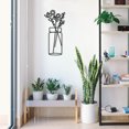 thumbnail image 1 of Enzo - Flower - Black Decorative Metal Wall Accessory, 1 of 7