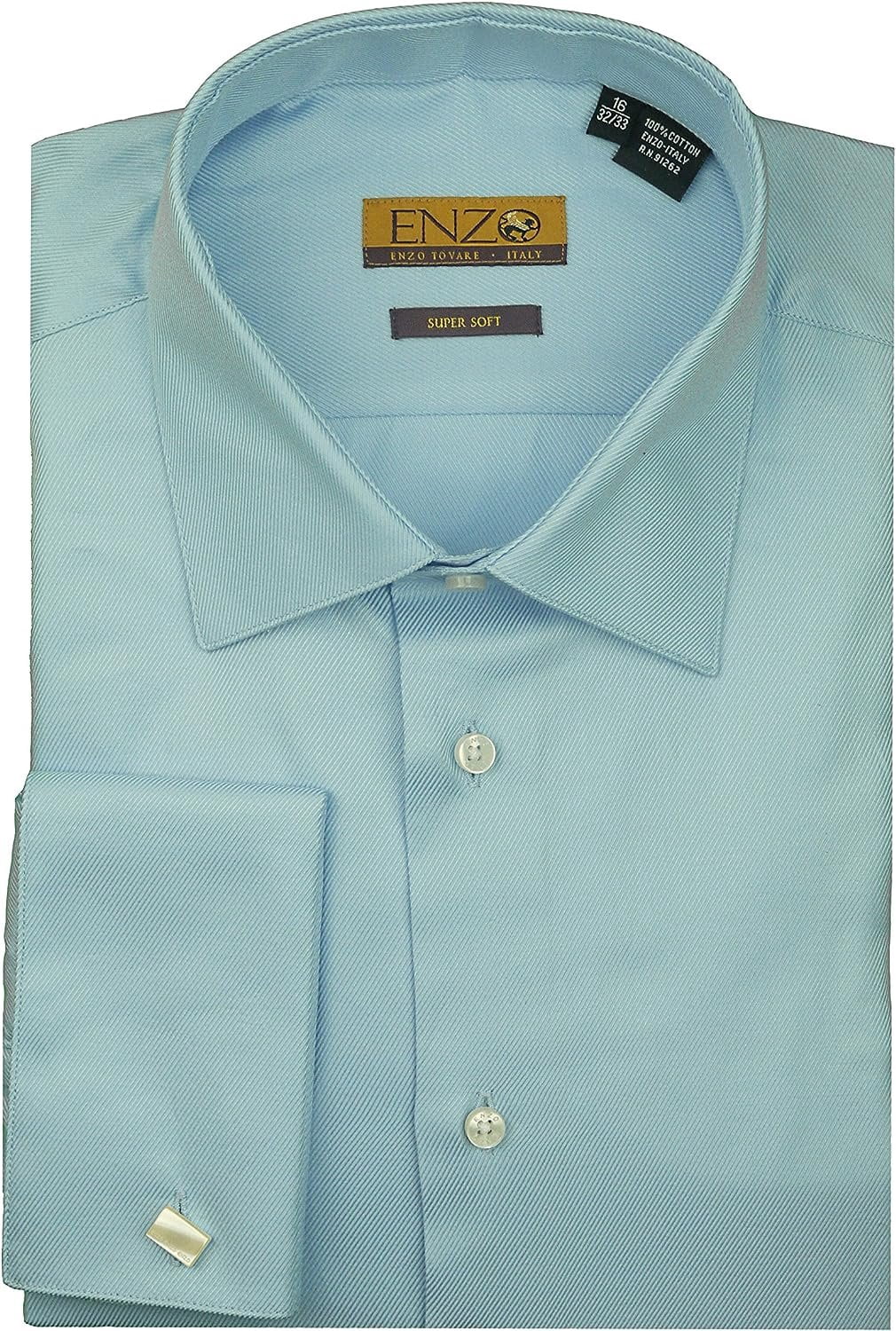 enzo tovare dress shirts Enzo Tovare Solid 2-Button Super 150 Suit
