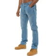 thumbnail image 1 of Enzo Mens Straight Leg Jeans Designer Denim Trousers, 1 of 7