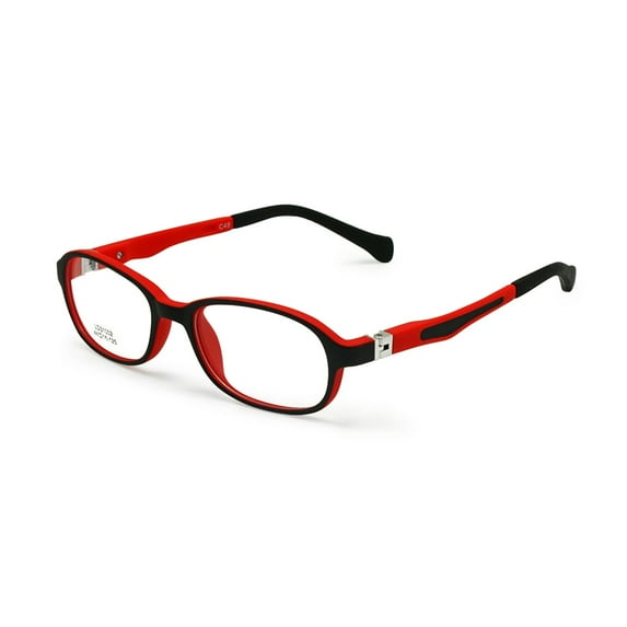 EnzoDate Children Glasses Frame TR90 Size 44-15 Safe Bendable with Spring Hinge Flexible Optical Boys Girls Kids Eyeglasses Clear Lenses 3-5y