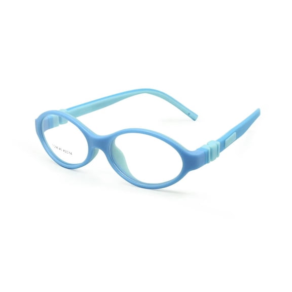 EnzoDate Glasses Frame Silicone Size 45mm No Screw Safe Flexible Optical Bendable Kids Eyeglasses Boys Girls 3-5y