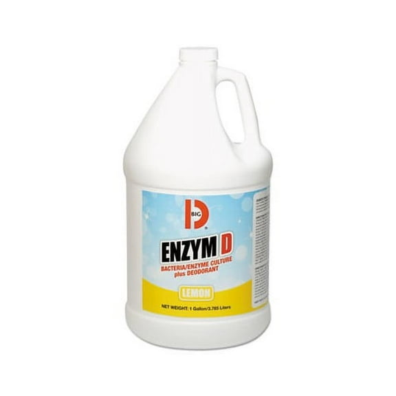 Enzym D Digester Liquid Deodorant Lemon, 1 gal, 4/Carton