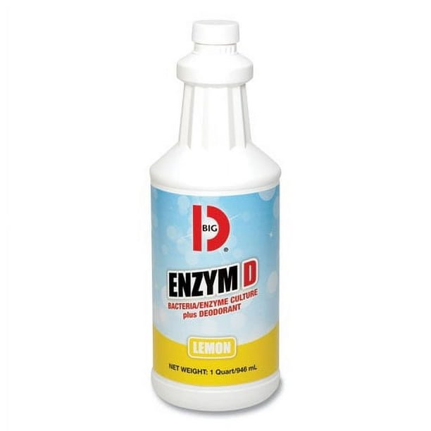 Enzym D Digester Liquid Deodorant, Lemon, 32 oz Bottle, 12/Carton Enzym D Digester Liquid Deodorant, Lemon, 32 oz Bottle, 12/Carton